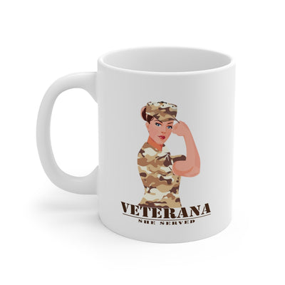 Veterana 11oz White Mug