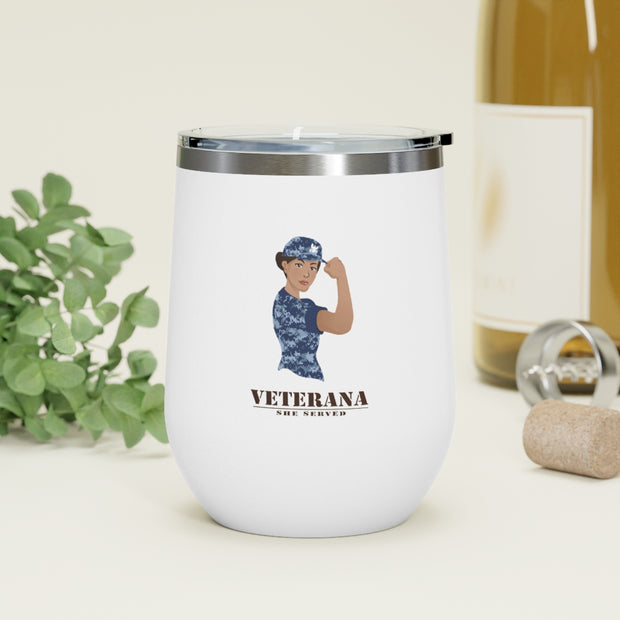 Lopez Navy Insulated Wine Tumbler