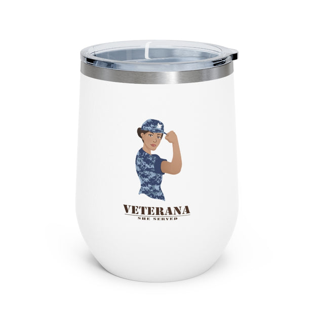 Lopez Navy Insulated Wine Tumbler