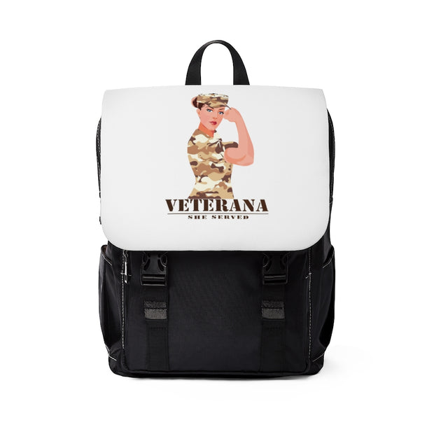 Veterana Unisex Casual Shoulder Backpack
