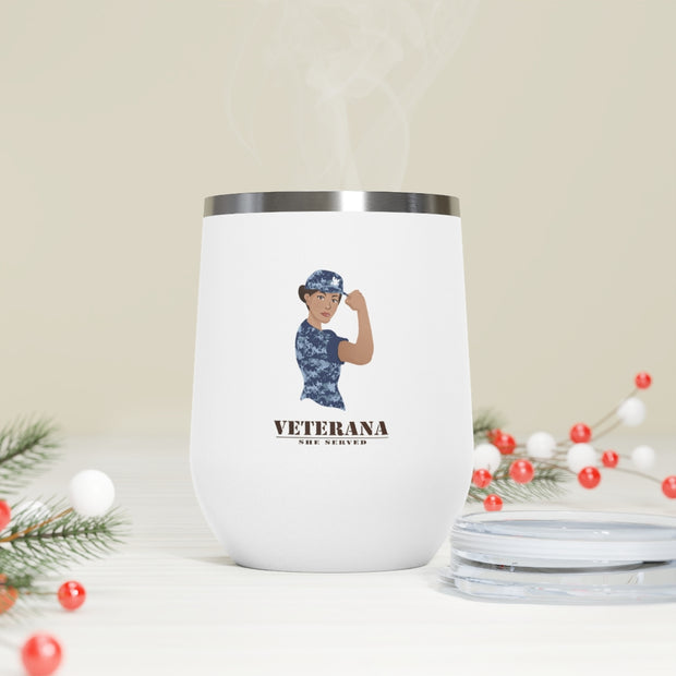 Lopez Navy Insulated Wine Tumbler