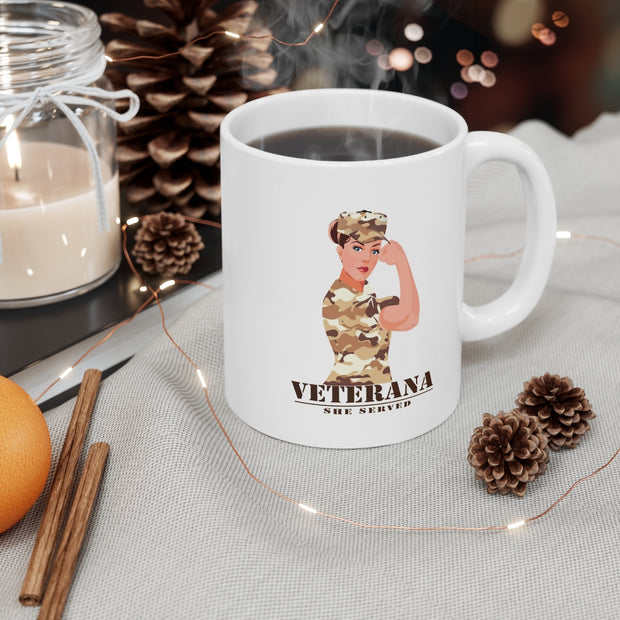 Veterana 11oz White Mug