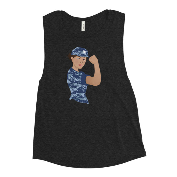 Lopez Navy Tank Top