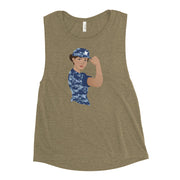 Lopez Navy Tank Top